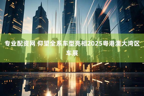 专业配资网 仰望全系车型亮相2025粤港澳大湾区车展
