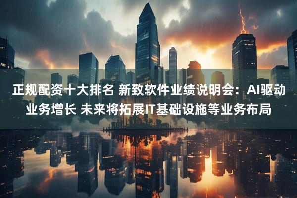 正规配资十大排名 新致软件业绩说明会：AI驱动业务增长 未来将拓展IT基础设施等业务布局